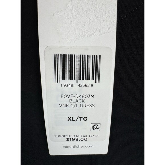 Eileen Fisher $198 Viscose Jersey V-Neck Flare Dress Size: XL - Picture 7 of 8